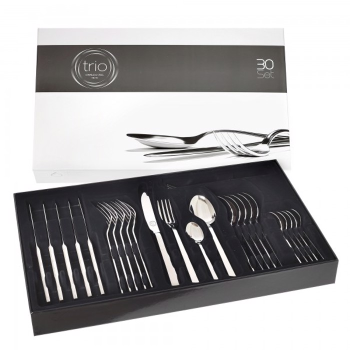 Cryspo Trio Set Maxairopirouna 30 Temaxion INOX 18/10 'HAMMERED' 45802030